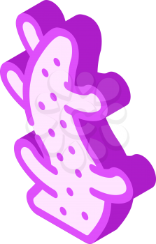 sea aquatic coral isometric icon vector. sea aquatic coral sign. isolated symbol illustration