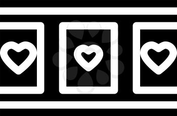 love film stilles glyph icon vector. love film stilles sign. isolated contour symbol black illustration