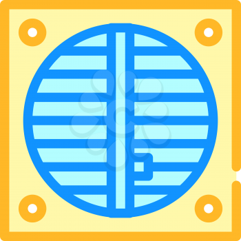 ventilation repair color icon vector. ventilation repair sign. isolated symbol illustration