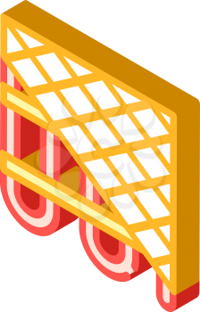 floor heating isometric icon vector. floor heating sign. isolated symbol illustration