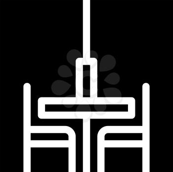 prison visit room glyph icon vector. prison visit room sign. isolated contour symbol black illustration