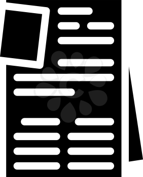 prisoner private matter glyph icon vector. prisoner private matter sign. isolated contour symbol black illustration