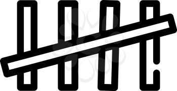 notches prisoner line icon vector. notches prisoner sign. isolated contour symbol black illustration