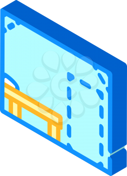 sanitation room isometric icon vector. sanitation room sign. isolated symbol illustration