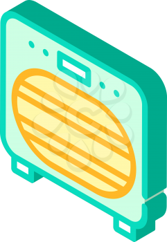 sanitation oven isometric icon vector. sanitation oven sign. isolated symbol illustration