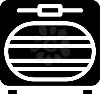 sanitation oven glyph icon vector. sanitation oven sign. isolated contour symbol black illustration