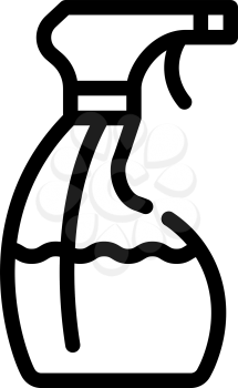 sanitation sprayer bottle line icon vector. sanitation sprayer bottle sign. isolated contour symbol black illustration