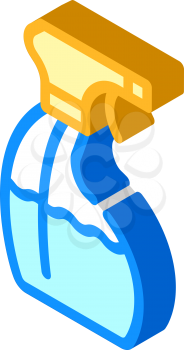 sanitation sprayer bottle isometric icon vector. sanitation sprayer bottle sign. isolated symbol illustration