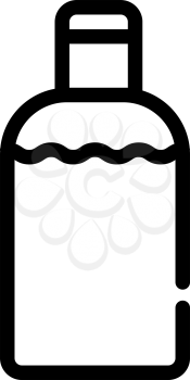 disinfection gel bottle line icon vector. disinfection gel bottle sign. isolated contour symbol black illustration