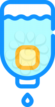 sanitation liquid soap bottle color icon vector. sanitation liquid soap bottle sign. isolated symbol illustration