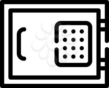 safe equipment line icon vector. safe equipment sign. isolated contour symbol black illustration