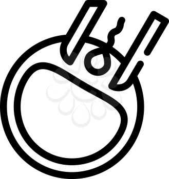 artificial insemination line icon vector. artificial insemination sign. isolated contour symbol black illustration