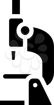microscope equipment glyph icon vector. microscope equipment sign. isolated contour symbol black illustration