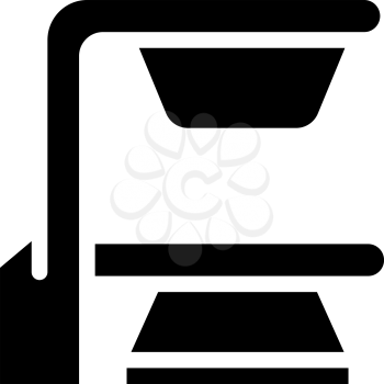 biotech equipment glyph icon vector. biotech equipment sign. isolated contour symbol black illustration