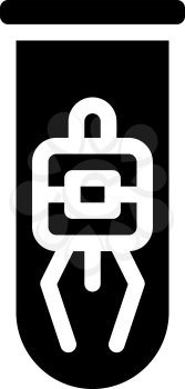 ano technology glyph icon vector. ano technology sign. isolated contour symbol black illustration