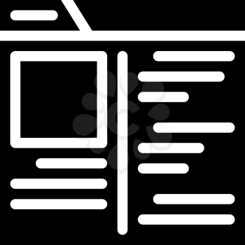 shop internet review glyph icon vector. shop internet review sign. isolated contour symbol black illustration