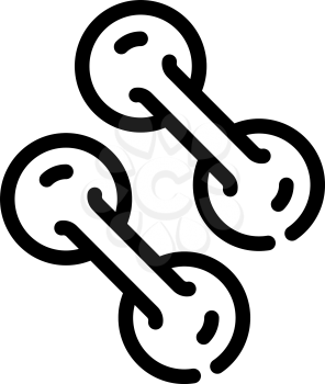 pathogen bacteria line icon vector. pathogen bacteria sign. isolated contour symbol black illustration