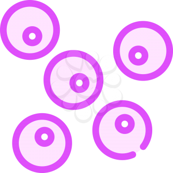 coccus bacteria color icon vector. coccus bacteria sign. isolated symbol illustration