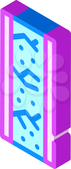 waterproof wall layers isometric icon vector. waterproof wall layers sign. isolated symbol illustration