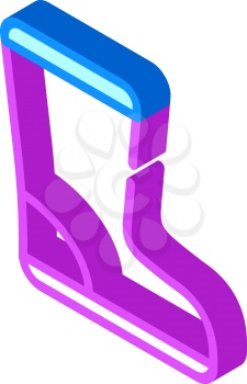 waterproof boot isometric icon vector. waterproof boot sign. isolated symbol illustration