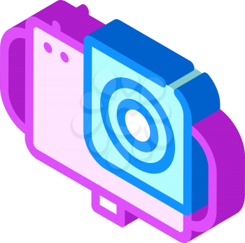 waterproof video camera isometric icon vector. waterproof video camera sign. isolated symbol illustration