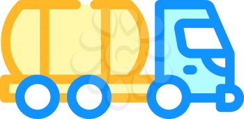 liquid transportation truck color icon vector. liquid transportation truck sign. isolated symbol illustration