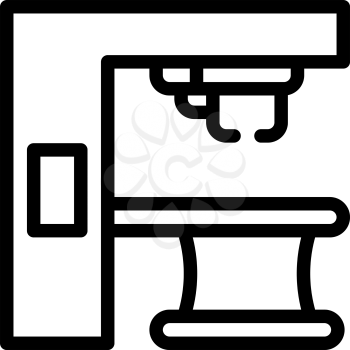 x-ray medical equipment line icon vector. x-ray medical equipment sign. isolated contour symbol black illustration