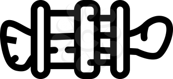 Ilizarov apparatus line icon vector. Ilizarov apparatus sign. isolated contour symbol black illustration