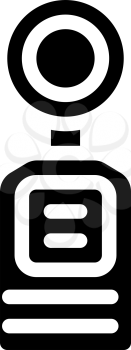 light meter measuring equipment glyph icon vector. light meter measuring equipment sign. isolated contour symbol black illustration