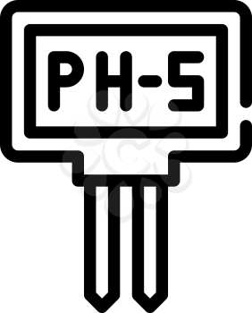 ph meter measuring equipment line icon vector. ph meter measuring equipment sign. isolated contour symbol black illustration