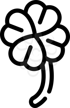 clover lucky line icon vector. clover lucky sign. isolated contour symbol black illustration