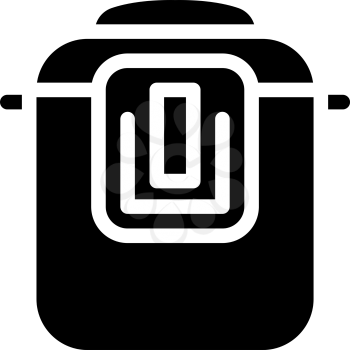 multicooker equipment glyph icon vector. multicooker equipment sign. isolated contour symbol black illustration