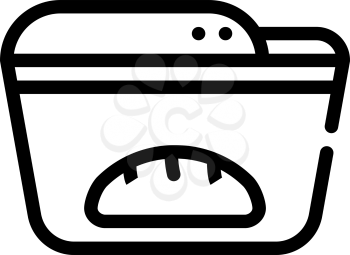 bread maker line icon vector. bread maker sign. isolated contour symbol black illustration