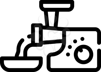 meat grinder line icon vector. meat grinder sign. isolated contour symbol black illustration