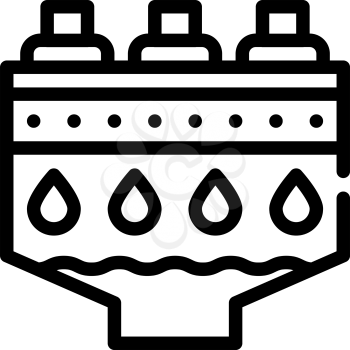 filtration machine line icon vector. filtration machine sign. isolated contour symbol black illustration