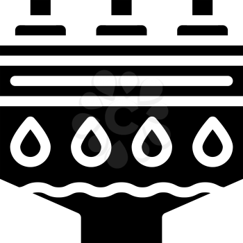 filtration machine glyph icon vector. filtration machine sign. isolated contour symbol black illustration
