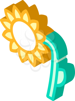 sunflower plant isometric icon vector. sunflower plant sign. isolated symbol illustration