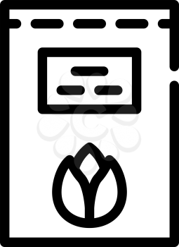 grain sprouts line icon vector. grain sprouts sign. isolated contour symbol black illustration
