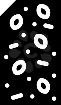 vegan chocolate glyph icon vector. vegan chocolate sign. isolated contour symbol black illustration