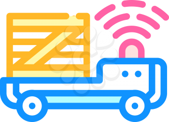 automation transportation car color icon vector. automation transportation car sign. isolated symbol illustration