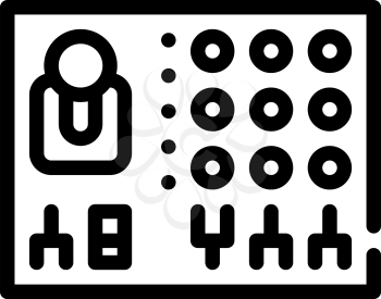 remote controle line icon vector. remote controle sign. isolated contour symbol black illustration