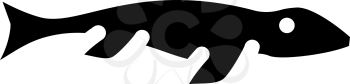 mosasaurus dinosaur glyph icon vector. mosasaurus dinosaur sign. isolated contour symbol black illustration