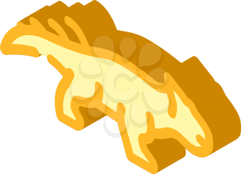 leptoceratops dinosaur isometric icon vector. leptoceratops dinosaur sign. isolated symbol illustration