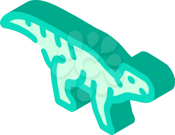 aurora ceratops dinosaur isometric icon vector. aurora ceratops dinosaur sign. isolated symbol illustration