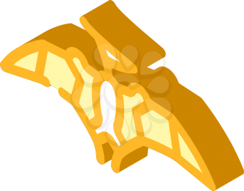 pterodactyl dinosaur isometric icon vector. pterodactyl dinosaur sign. isolated symbol illustration