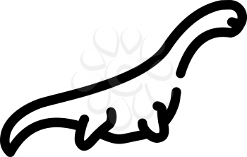 pliosauroids dinosaur line icon vector. pliosauroids dinosaur sign. isolated contour symbol black illustration