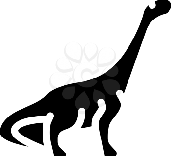 antarctosaurus apatosaurus argentinosaurus dinosaur glyph icon vector. antarctosaurus apatosaurus argentinosaurus dinosaur sign. isolated contour symbol black illustration