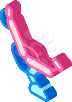 gynecological chair isometric icon vector. gynecological chair sign. isolated symbol illustration