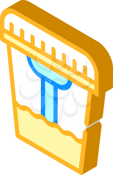 urine analysis isometric icon vector. urine analysis sign. isolated symbol illustration