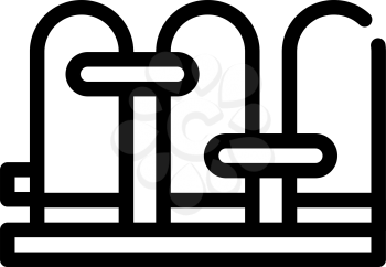water filtration factory tank line icon vector. water filtration factory tank sign. isolated contour symbol black illustration